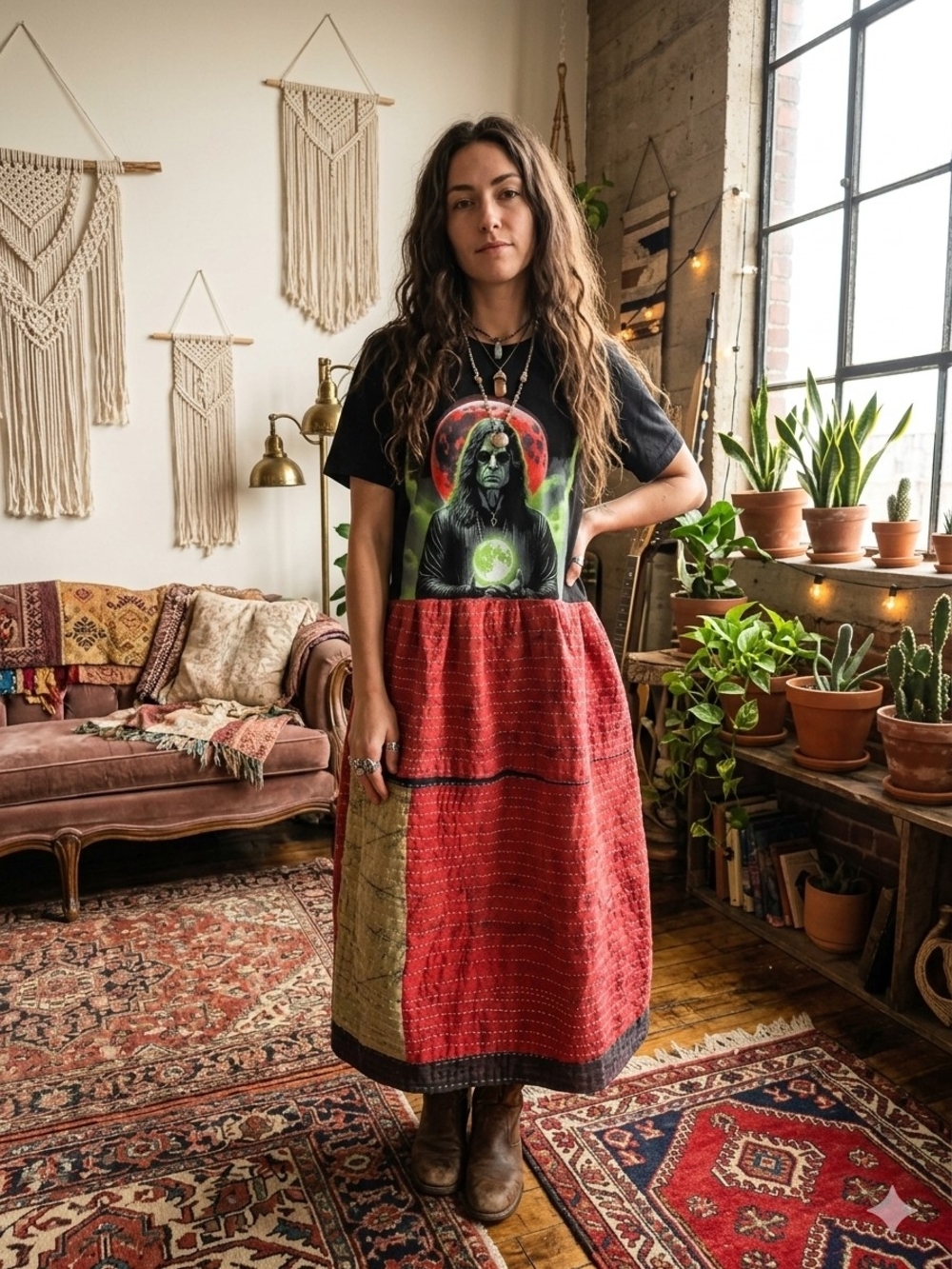 OOAK OZZY KANTHA DRESS SM-XL